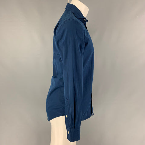 POLO by RALPH LAUREN Size S Navy Cotton Button Up Long Sleeve Shirt