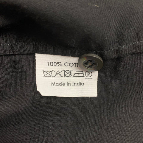 DRIES VAN NOTAN Talla 4 Blusa sin mangas con volantes de algodón negro