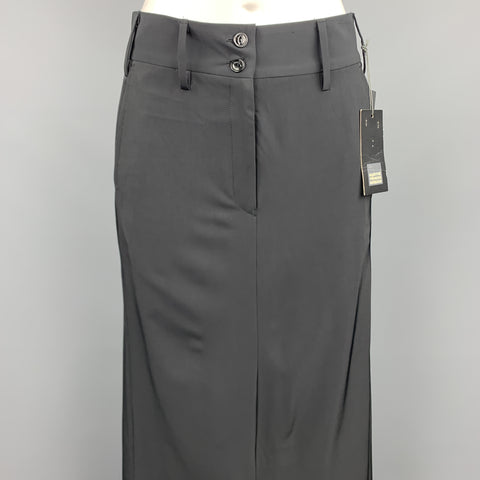 MARITHE+FRANCOIS GIRBAUD Size 27 Black Polyester Blend Skirt