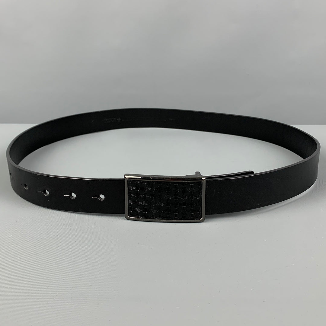 TUMI Size 34 Black Leather Belt