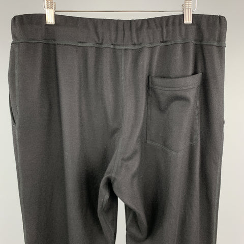 RAG & BONE Size XL Black Wool Drawstring Casual Pants