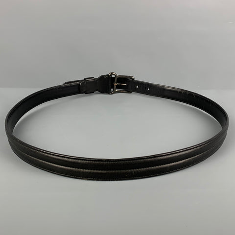 RALPH LAUREN Size 38 Black Leather Belt