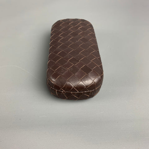 BOTTEGA VENETA Brown Woven Leather Eyewear