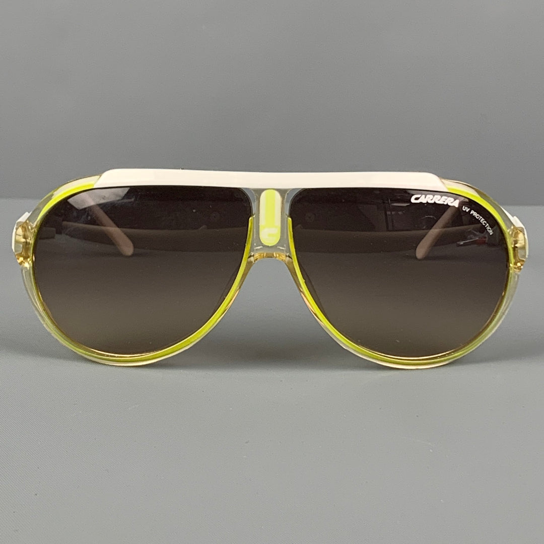 CARRERA Green & White Acetate Endurance Sunglasses