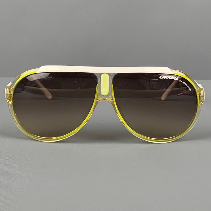 CARRERA Green & White Acetate Endurance Sunglasses
