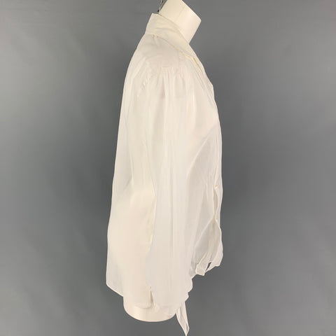 Collection RALPH LAUREN Taille 6 Chemisier transparent en coton blanc