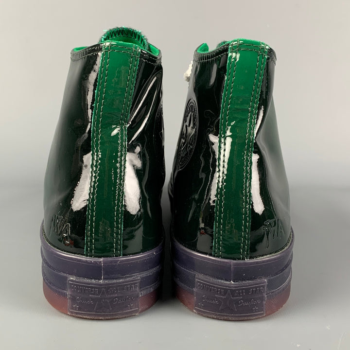 CONVERSE X JW ANDERSON Talla 10.5 Zapatillas altas con bloques de color blanco verde y azul marino