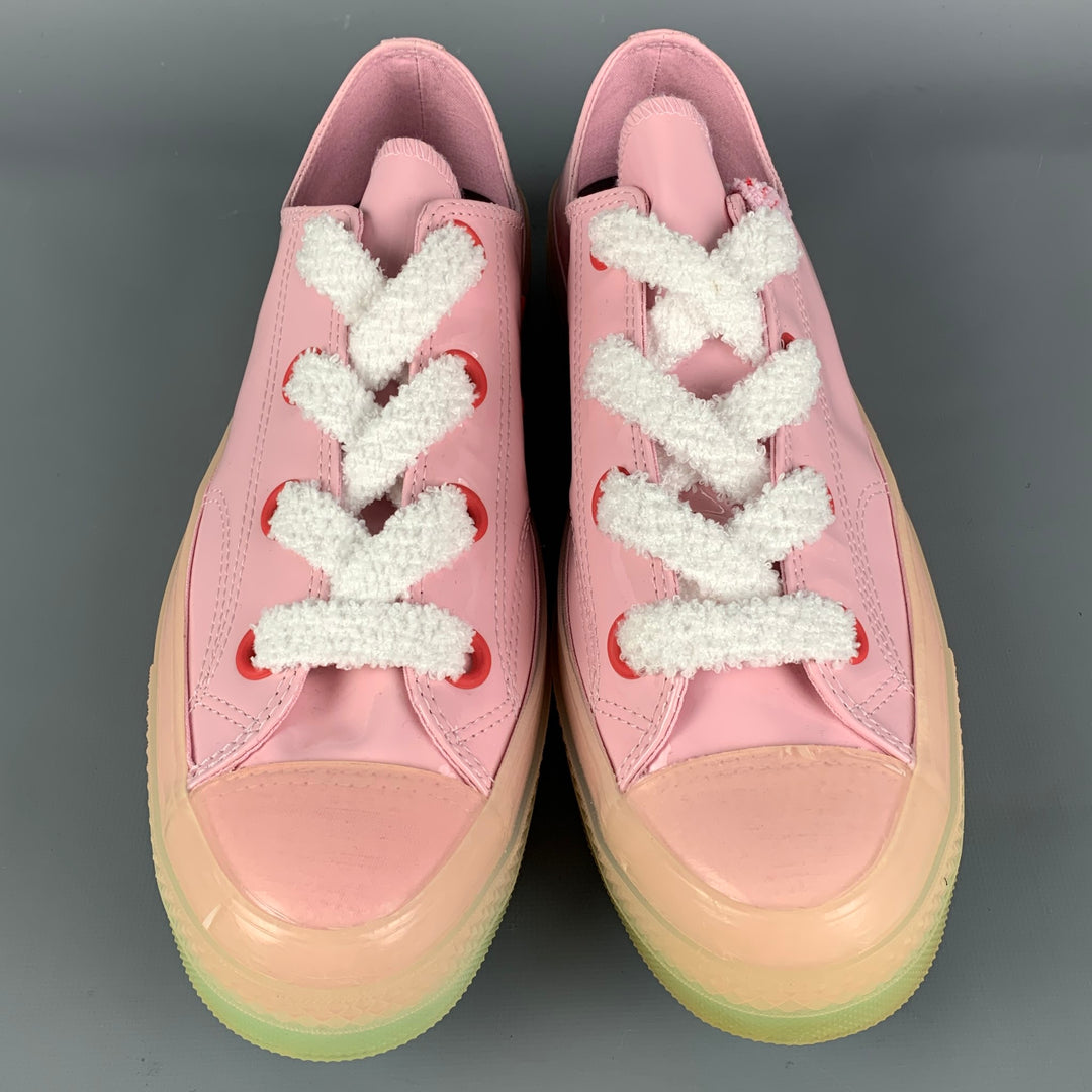 CONVERSE x J.W ANDERSON Size 10 Pink White Low Top Sneakers