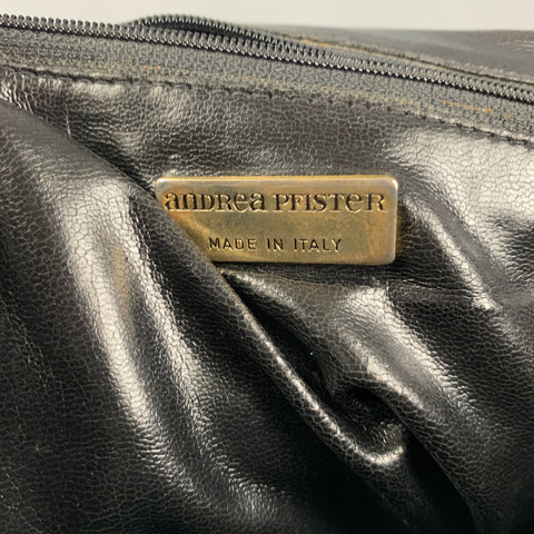 Vintage ANDREA PFISTER Black Alligator Leather Backpack