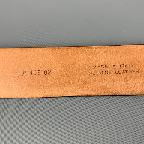 ROBERT TALBOTT Size 40 Brown Embossed Leather Belt