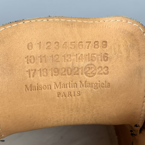 MAISON MARTIN MARGIELA Size 11 Black Leather Crepe Sole Lace Up