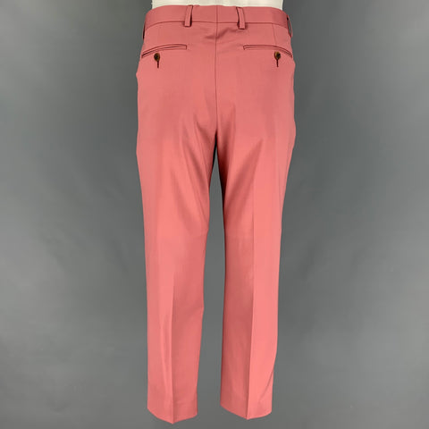 TODD SNYDER Size 40 Rose Wool Notch Lapel Suit