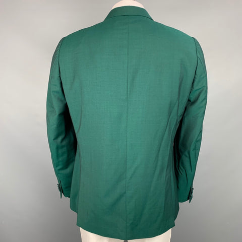 PAUL SMITH Soho Fit Size 46 Regular Green Wool / Mohair Sport Coat