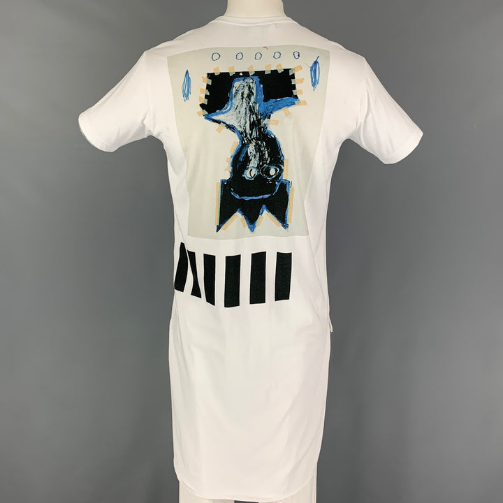 CAMISA COMME des GARCONS x JEAN-MICHEL BASQUIAT Talla M Camiseta de algodón gráfica blanca negra