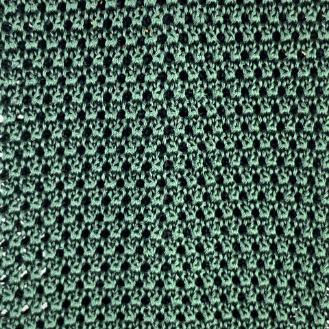 NEW & LINGWOOD Forest Green Silk Textured Knit Tie
