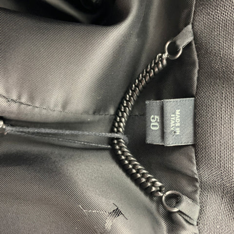BURBERRY PRORSUM Spring 2016 Size 40 Regular Black & Cream Embellished Floral Sport Coat
