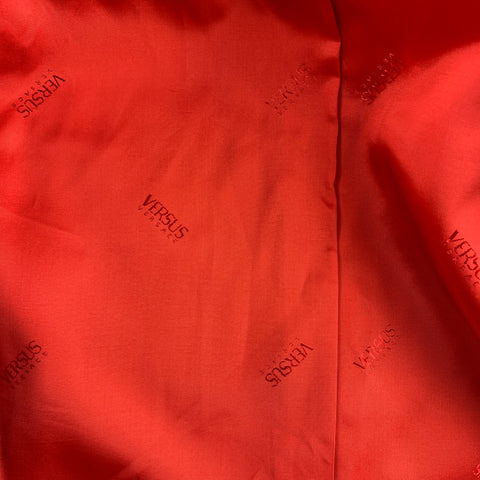 VERSUS by GIANNI VERSACE Size 40 Coral Virgin Wool Notch Lapel Suit