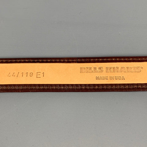 BILLS KHAKIS Size 44 Taupe Brown Fabric Leather Belt