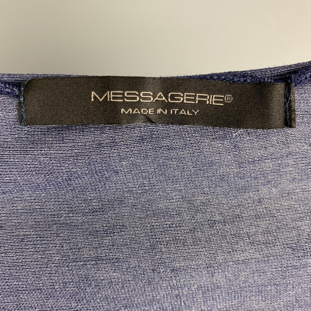 MESSAGERIE Size S Purple Jersey Long Sleeve T-shirt