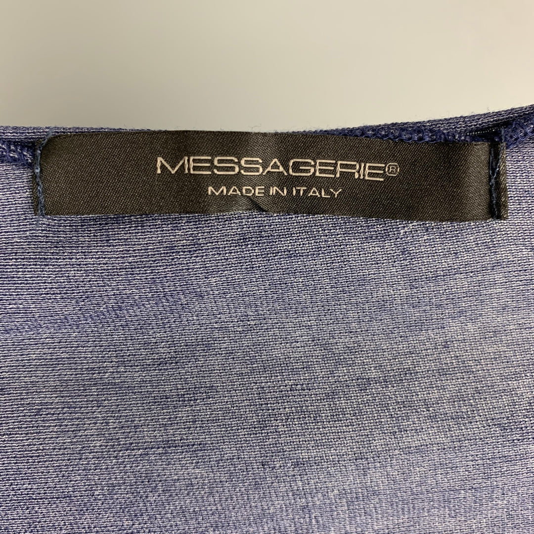 MESSAGERIE Camiseta de manga larga de punto color morado Talla S