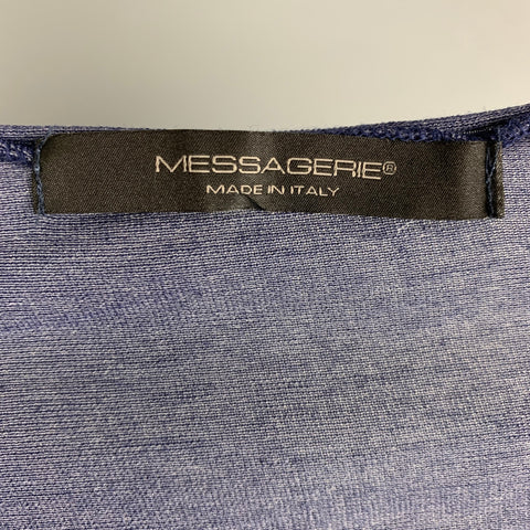 MESSAGERIE Size S Purple Jersey Long Sleeve T-shirt