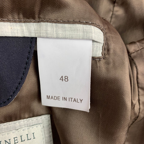 BRUNELLO CUCINELLI Size 38 Navy Polyester / Nylon Jacket