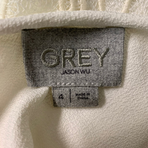 JASON WU  Size 4 White Polyester Blouse