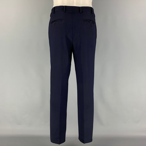 SUIT SUPPLY Size 36 Navy Wool Notch Lapel Suit