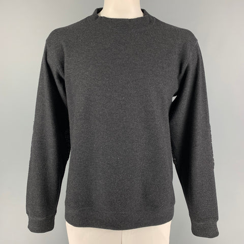 GIORGIO ARMANI Size L Gray Wool Mock Neck Sweater