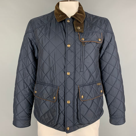 POLO by RALPH LAUREN Size L Navy Quilted Polyester Jacket