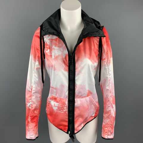 KRU Size 4 Black & Red Polyamide Reversible Hooded Jacket